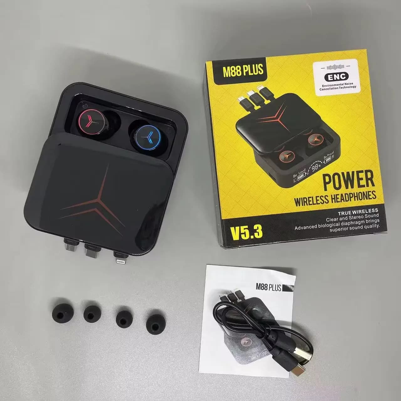 ایرپاد گیمینگ بی سیم مدل M88 Plus ENC نسخه 5.3 — تصویر ۲