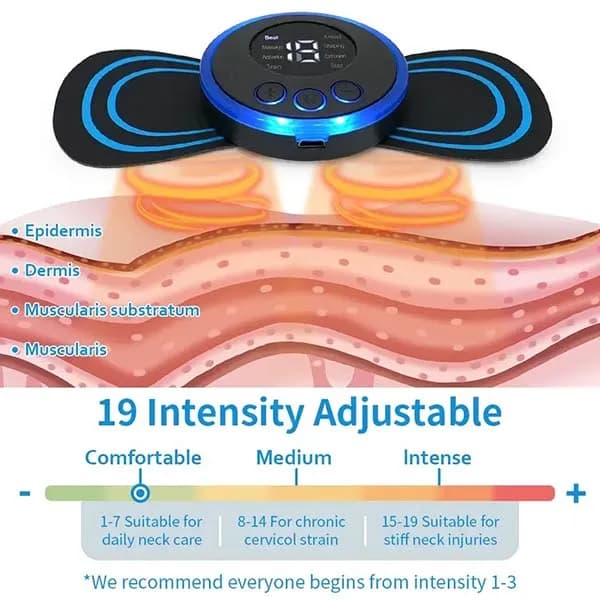 ماساژور پروانه ای الکترومغناطیسی مدل EMS Mini Massager — تصویر ۴