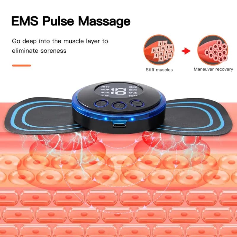 ماساژور پروانه ای الکترومغناطیسی مدل EMS Mini Massager — تصویر ۵