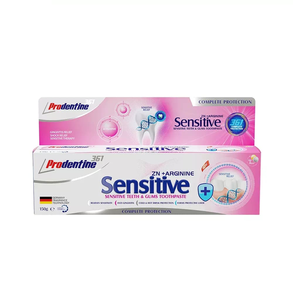 خمیر دندان پرودنتین 361 مدل Sensitive وزن 130 گرم — تصویر ۴