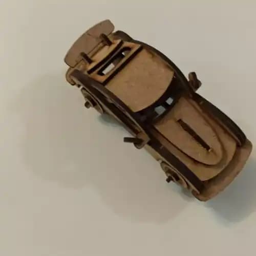 پازل سه بعدی چوبی ماشین سواری
