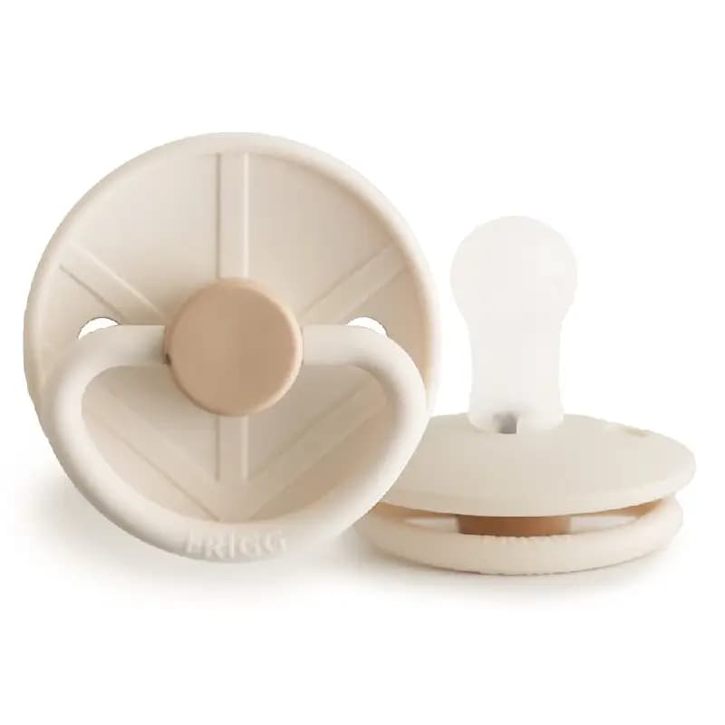 پستانک فریگ سیلیکونی گرد سایز 1 رنگ Sigrid Cream (کرم)