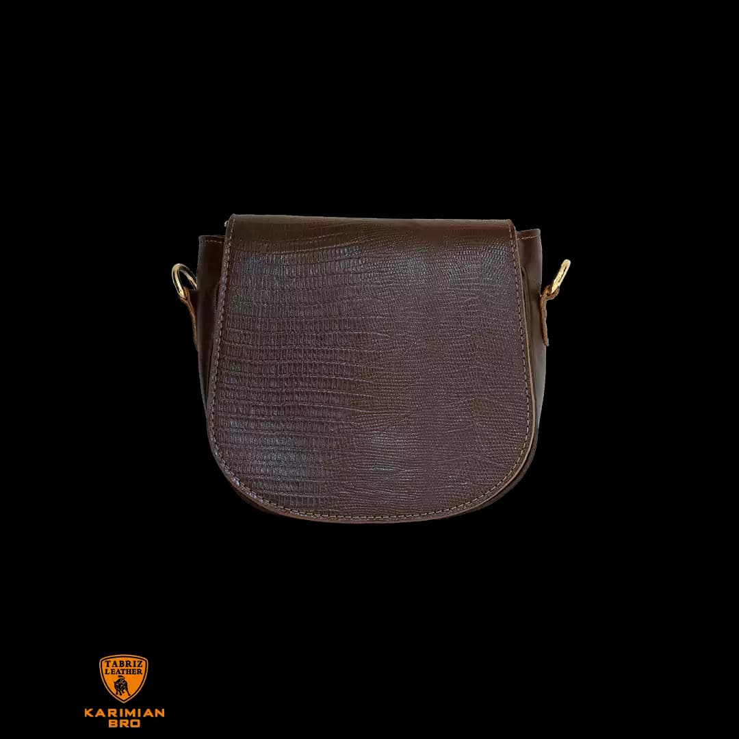 کیف دوشی چرم مدل نگین 2 — تصویر ۳