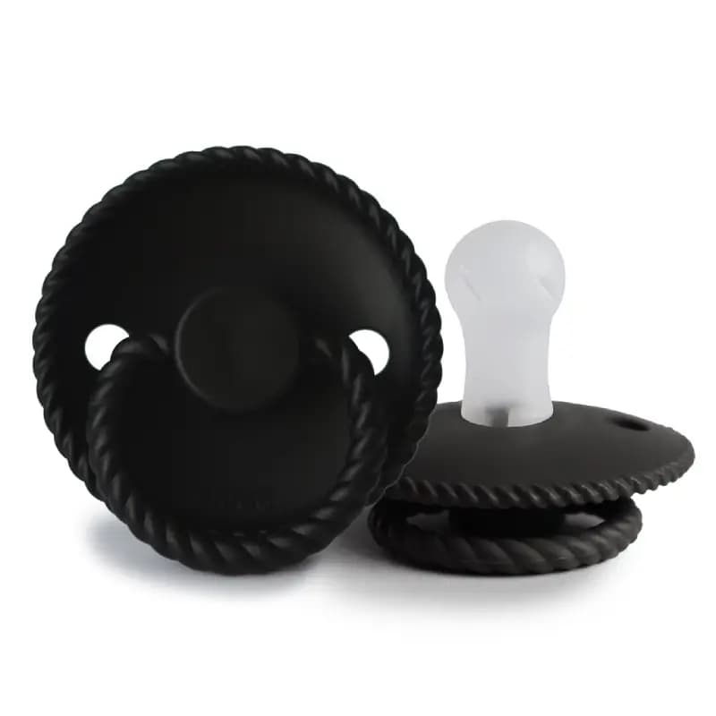 پستانک طنابی سیلیکونی فریگ سایز 1 رنگ Jet Black (مشکی)