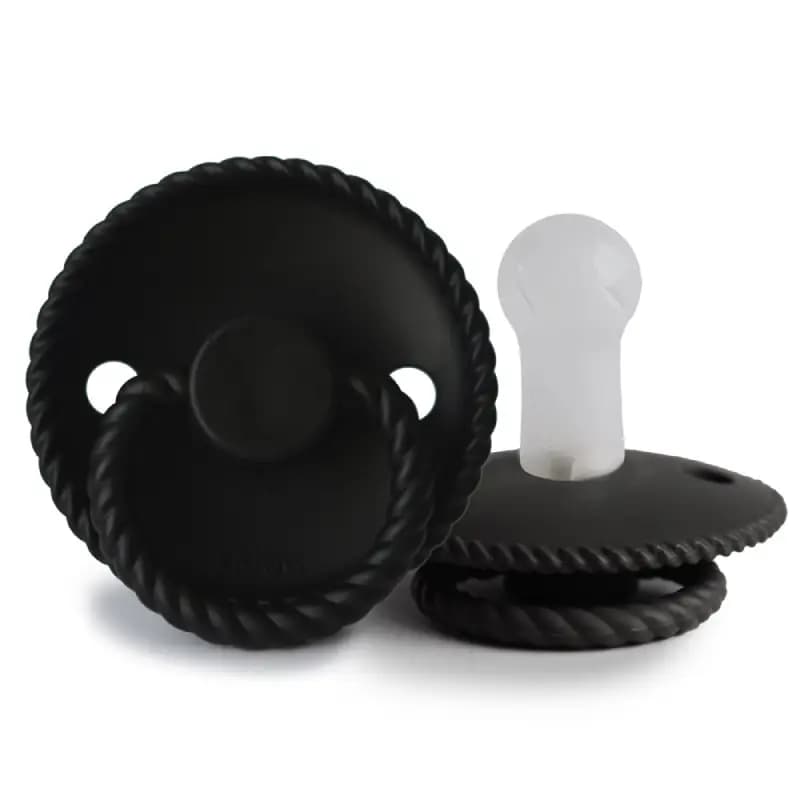 پستانک طنابی سیلیکونی فریگ سایز 2 رنگ Jet Black (مشکی) — تصویر ۲