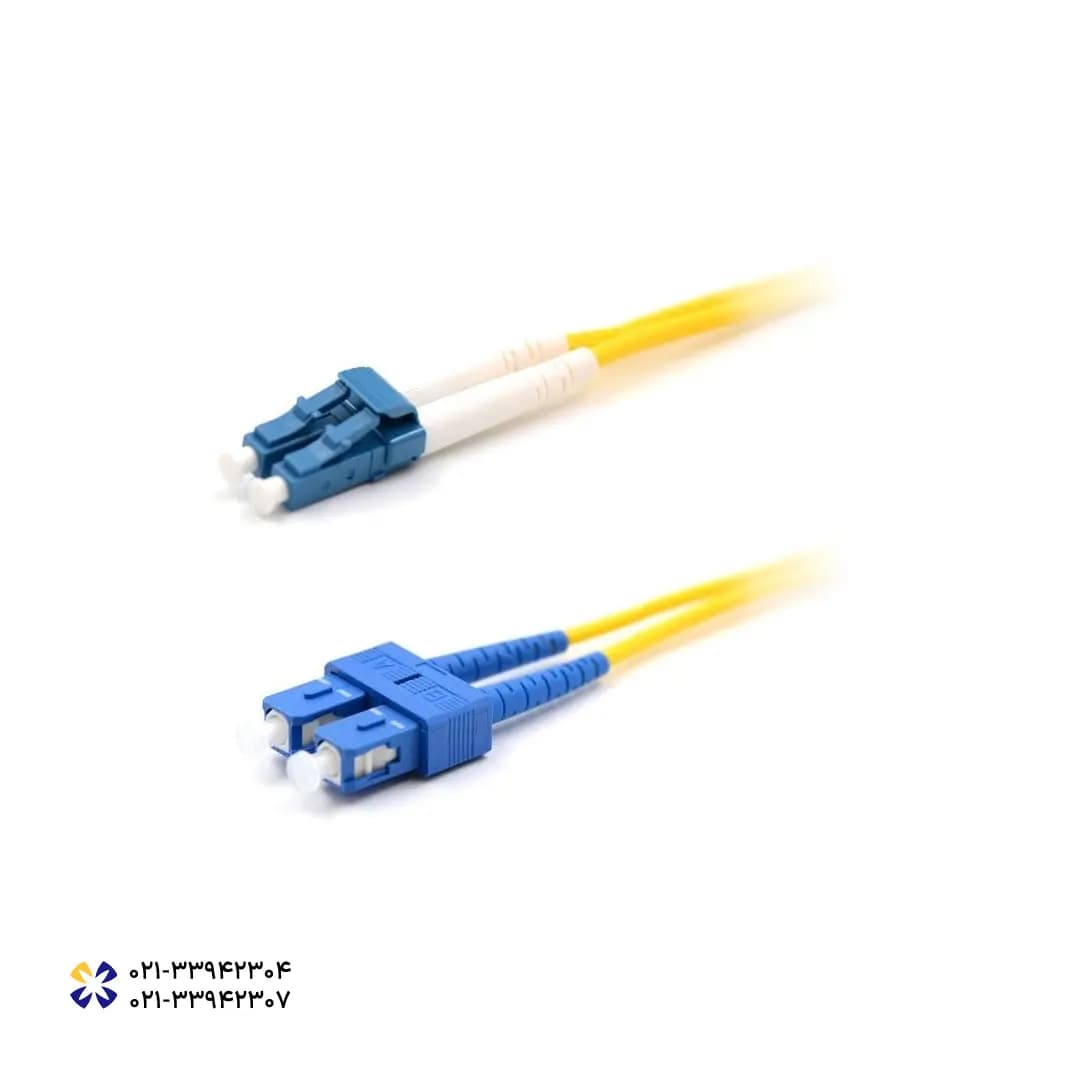 پچ کورد فیبر نوری نگزنس 3 متری LANmark-OF Patch Cord Singlemode 9/125/3 2LC-2SC LSZH — تصویر ۲