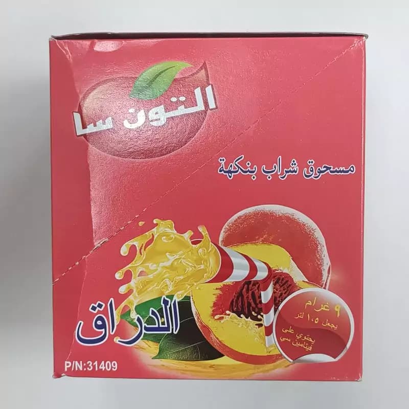 پودرشربت هلوالتونسا کارتن 24 بسته 24 عددی
