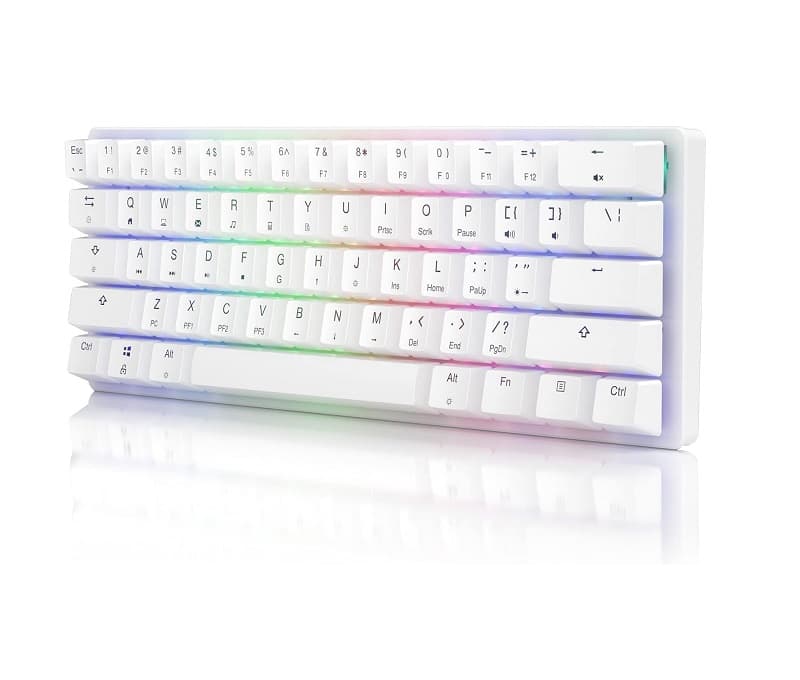 کیبورد مکانیکال کوچک RGB STOGA سویچ قهوه ای — تصویر ۹