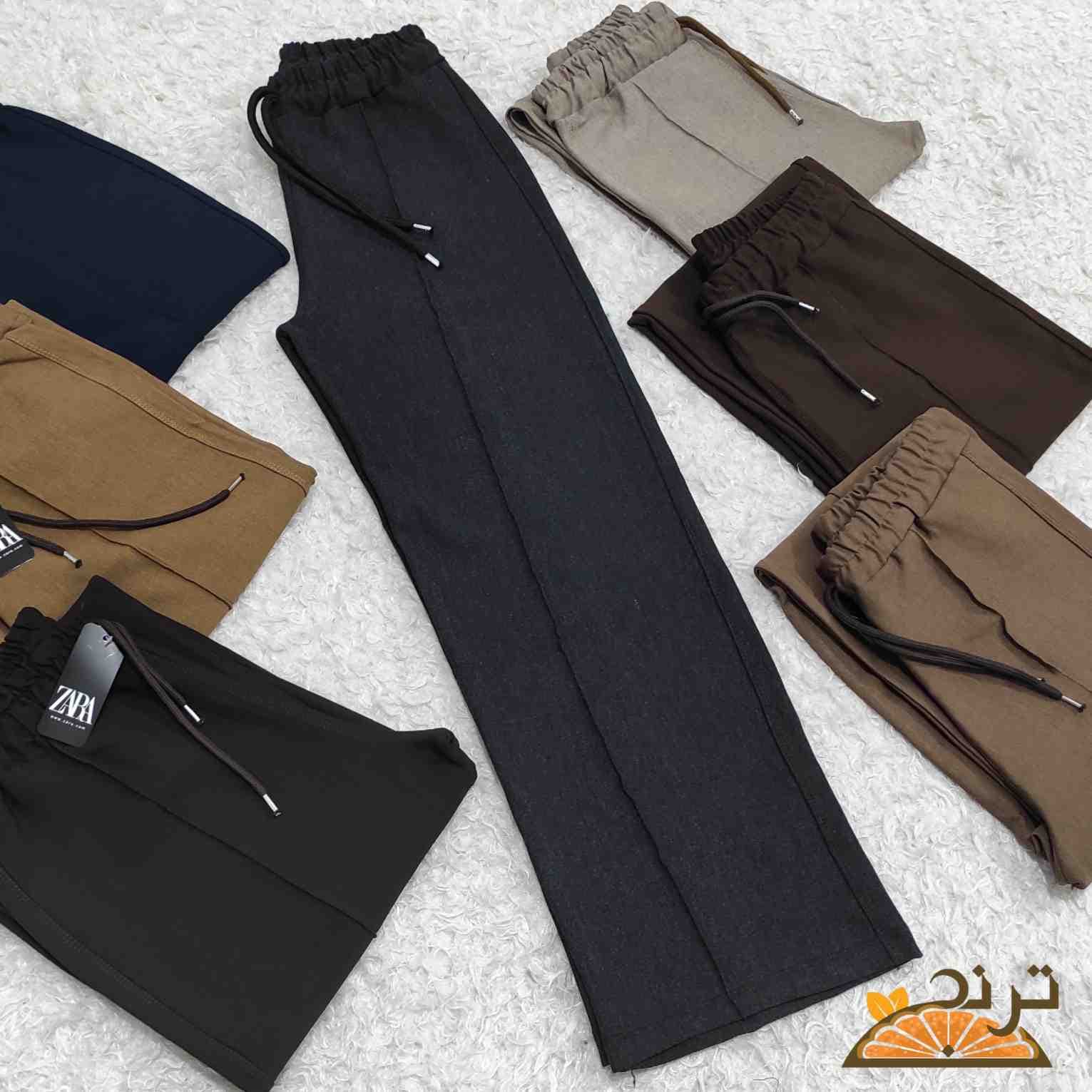 شلوار بگ زنانه رنگی و مشکی — تصویر ۸