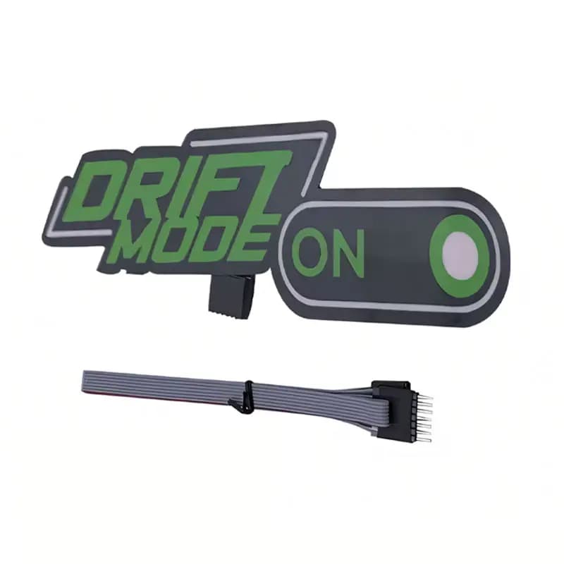 برچسب استیکر برقی خودرو طرح دریفت مود آن (Drift Mode On) — تصویر ۲