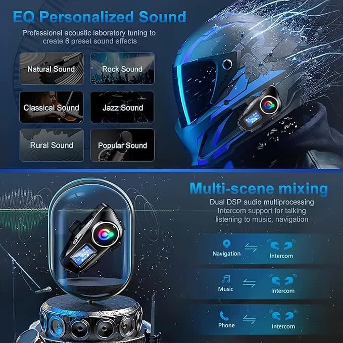 هدست کلاه کاسکت مدل Q58-MAX — تصویر ۱۰