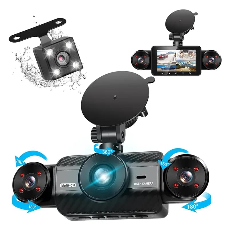 دوربین ثبت وقایع خودرو 4 لنز مدل Pro5-WiFi — تصویر ۳