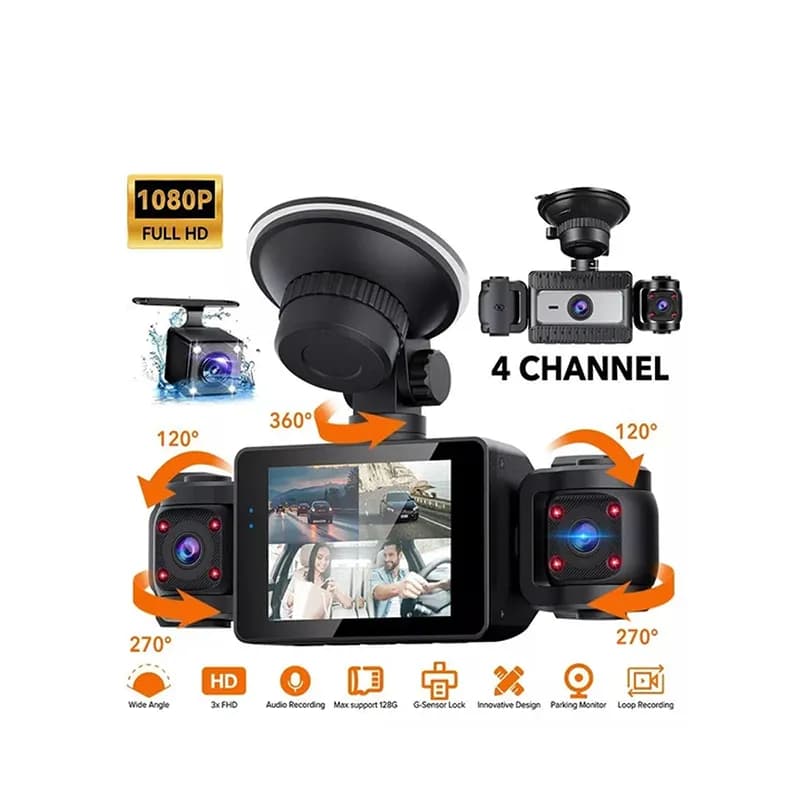 دوربین ثبت وقایع خودرو 4 لنز مدل GPlus-WiFi — تصویر ۳