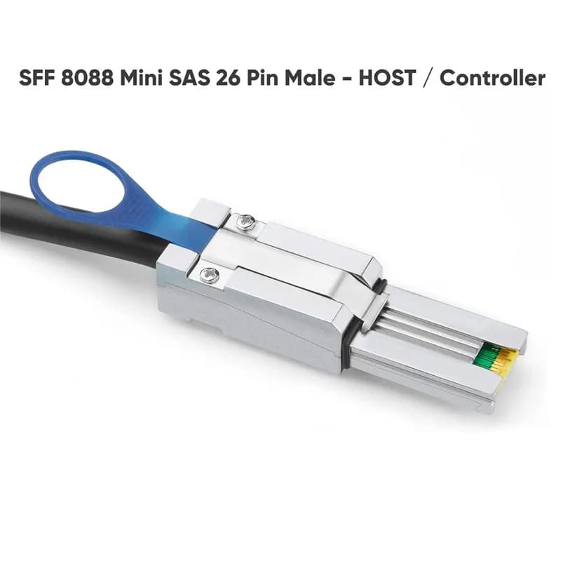 کابل Mini SAS SFF-8088 به چهار پورت SATA مدل SM172 طول 2 متر — تصویر ۷