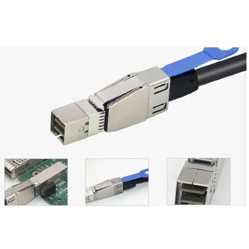 کابل تبدیل Mini SAS HD SFF-8644 به SFF-8643 مدل SM231 طول 1 متر — تصویر ۸