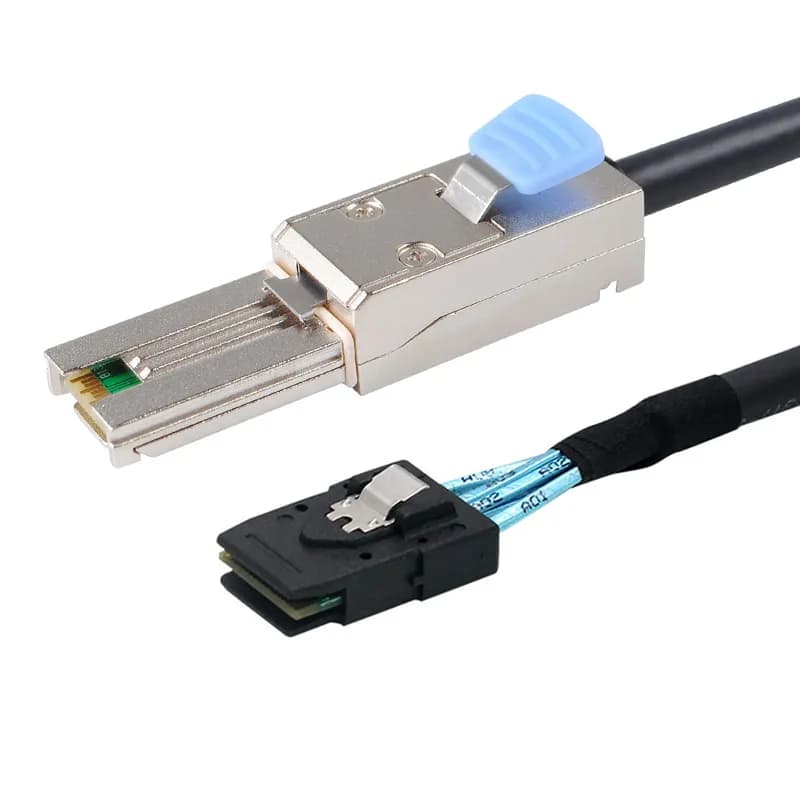 کابل تبدیل Mini SAS SFF-8087 به SFF-8088 مدل SM181 طول 1 متر — تصویر ۲