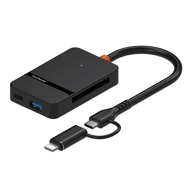 کارت خوان 8 پورت مجنتیک مدل ADS-315 با رابط دوگانه Type-C و Lightning — تصویر ۹