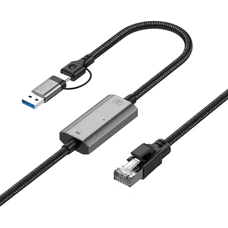 کابل تبدیل RJ45 به USB+Type-C مدل RJ-A-C — تصویر ۶