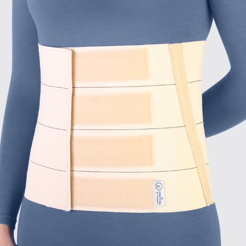 شکم بند پل دار کرم با قابلیت تنظیم طب و صنعت سایز S کد 60420 — تصویر ۳