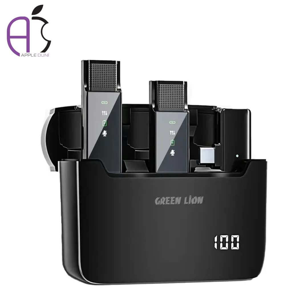 میکروفون بی سیم لایتنینگ 2 در 1 Green Lion مدل GN2IN1DDMLTBK