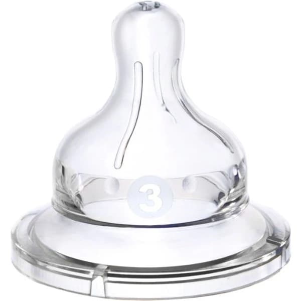 سر شیشه سیلیکونی ساده سایز 3 وی بیبی کد 854 — تصویر ۲