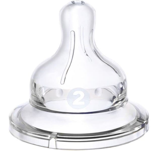 سر شیشه سیلیکونی ساده سایز 2 وی بیبی کد 853 — تصویر ۲
