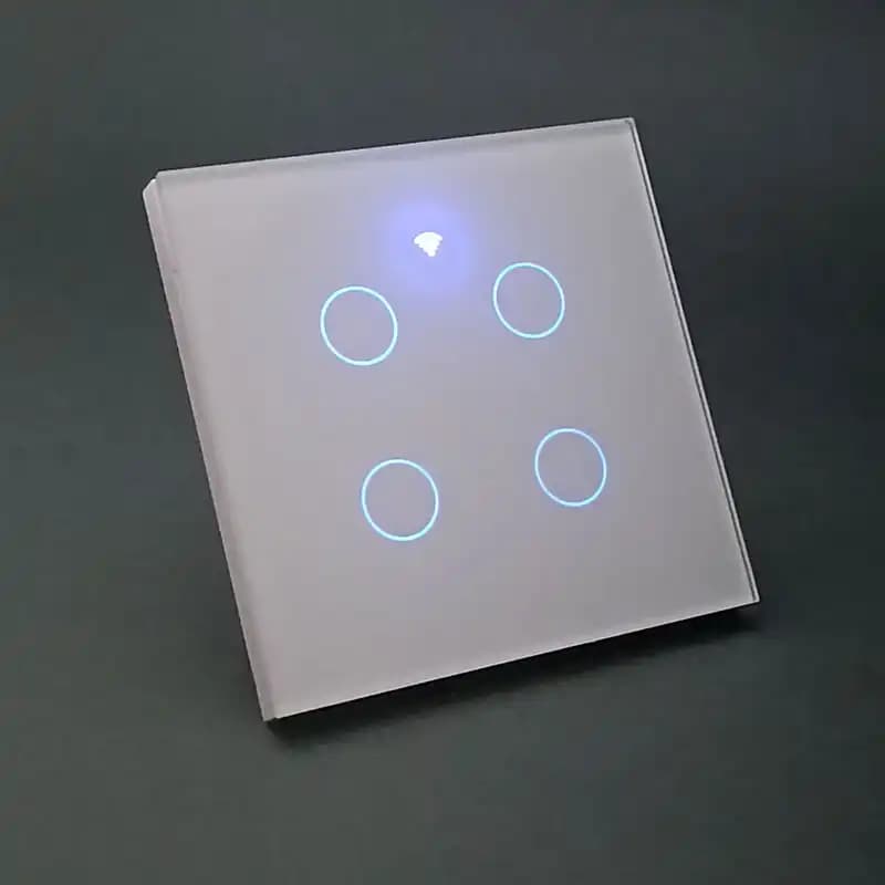 کلید لمسی هوشمند چهار پل تویا مدل WIFI+RF RF433MHZ – وات 1000
