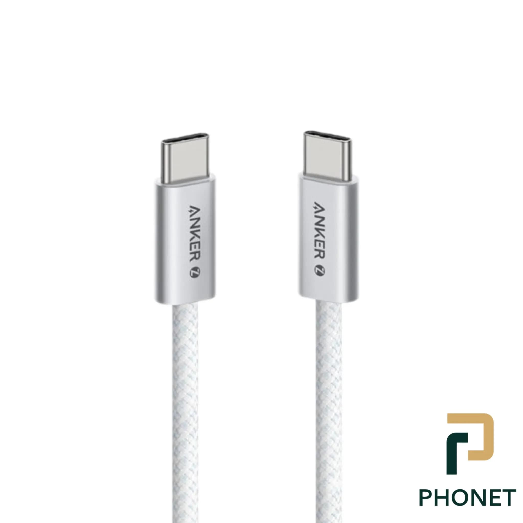کابل تبدیل USB-C به USB-C انکر مدل Zolo A8060 طول 0.9 متر