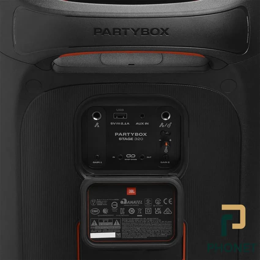 اسپیکر بلوتوثی jbl مدل partybox stage 320 — تصویر ۵