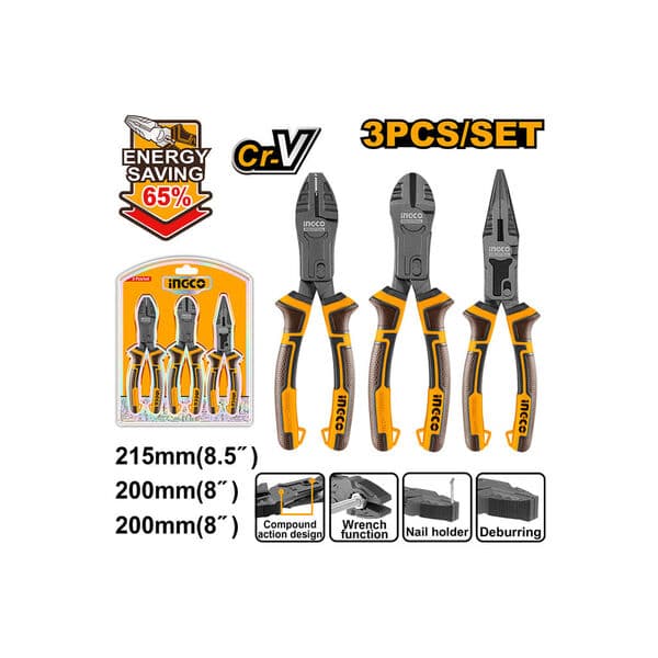 ست انبر سه عددی اینکو HKCPS5831 — تصویر ۳