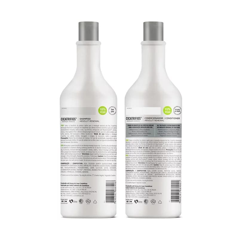 شامپو بدون سولفات اینوار سیکاتری فیوس Inoar Shampoo Cicatrifios 1000Ml — تصویر ۴
