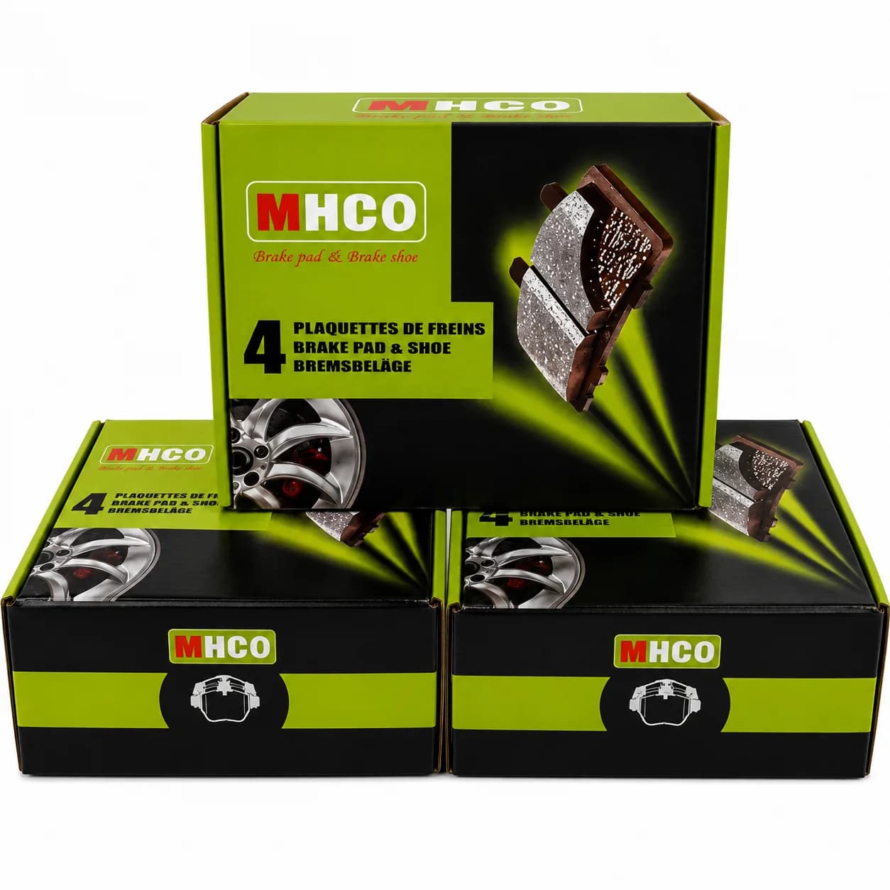 لنت ترمز جلو ۲۰۶ صندوق دار نوع B برند ام اچ کو MHCOَ — تصویر ۳