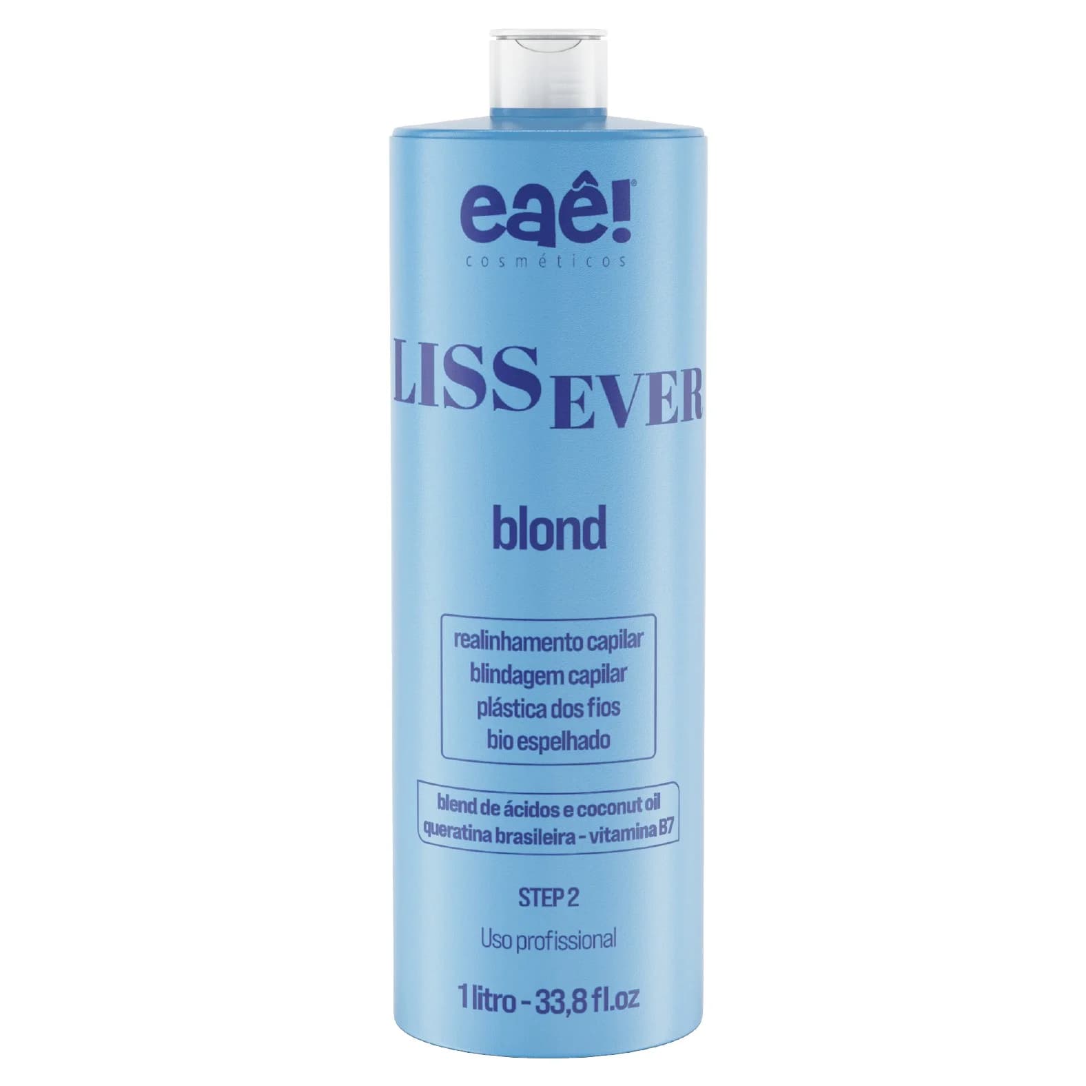 کراتین مو eae لیس اور آبی Ativo Lissever Blond Escova Progressiva Sem Formol 1000ml