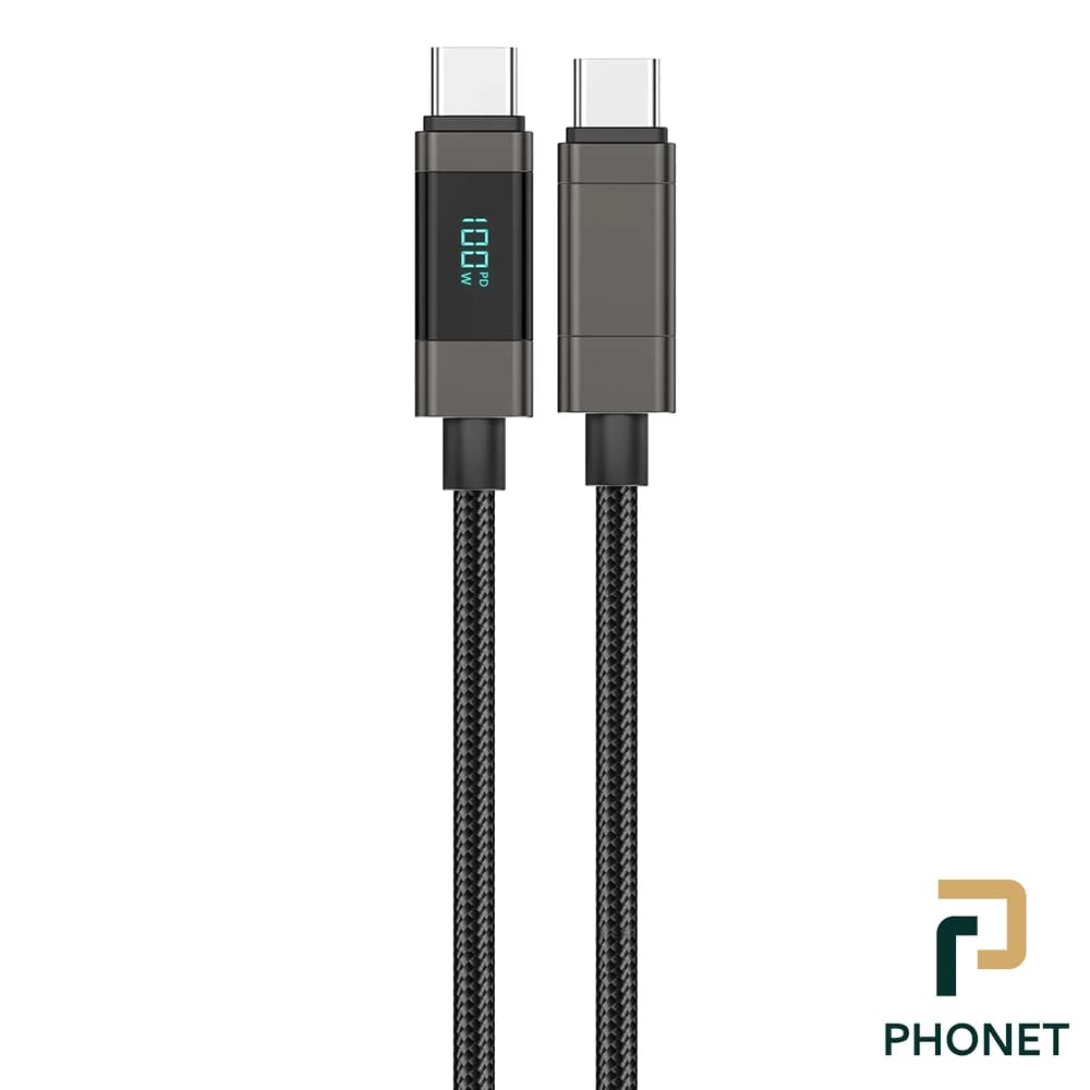 کابل شارژ Type-C to Type-C فوننگ مدل XS05 (100w)