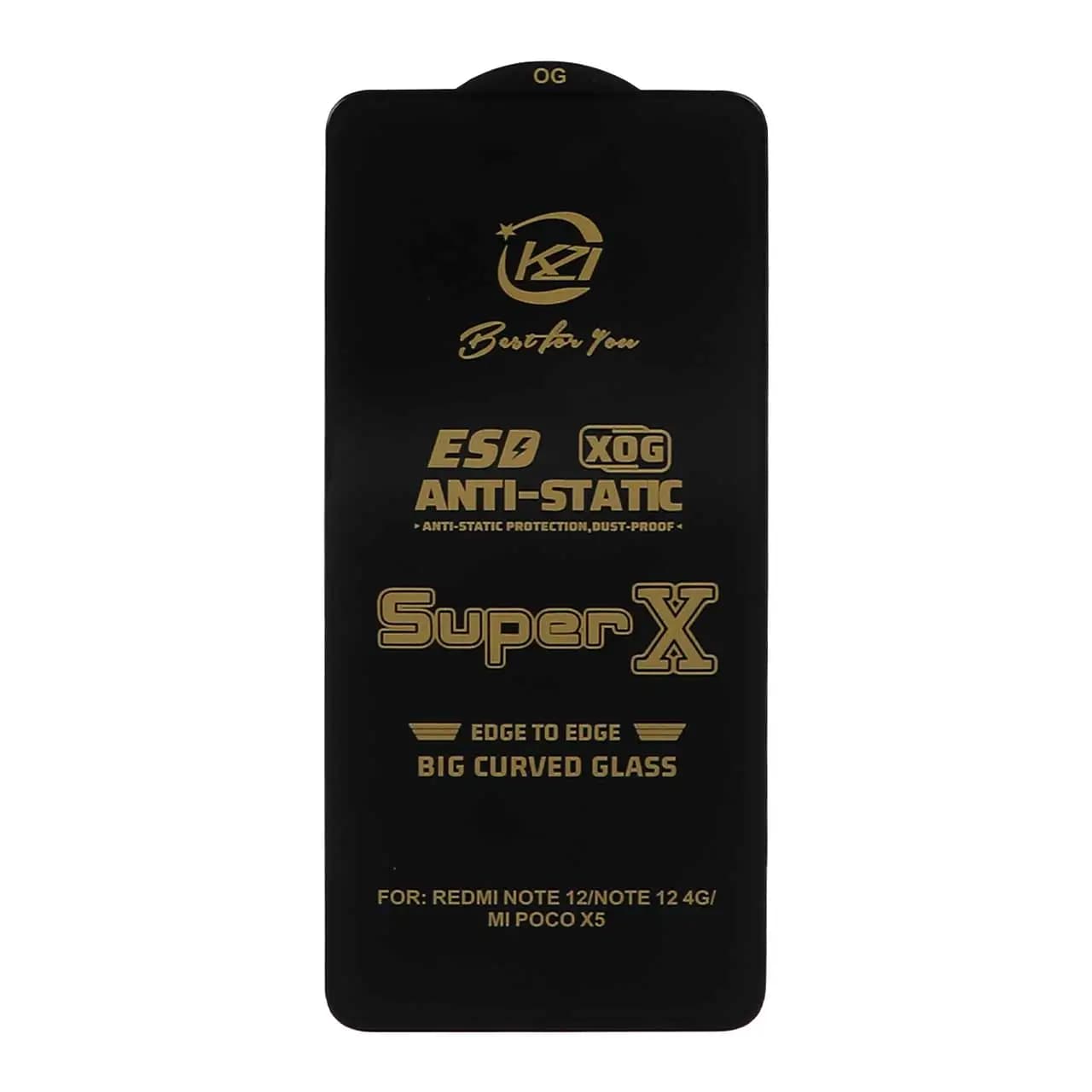 محافظ صفحه نمایش آنتی استاتیک Full Cover Super X مدل Note 12 4G / Redmi Note 12 5G — تصویر ۲