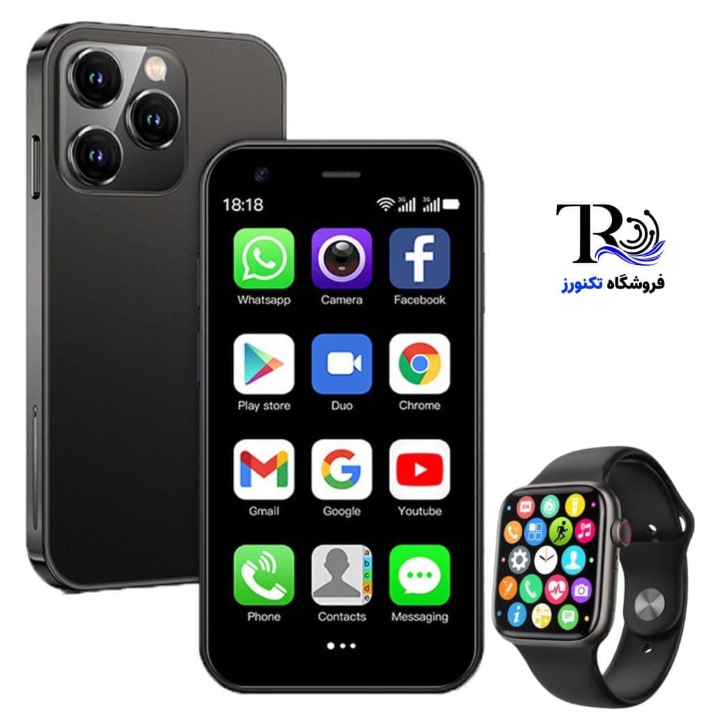 گوشی طرح ایفون مدل 16 mini برند x-inova | حافظه ۶۴ رم ۴ — تصویر ۹