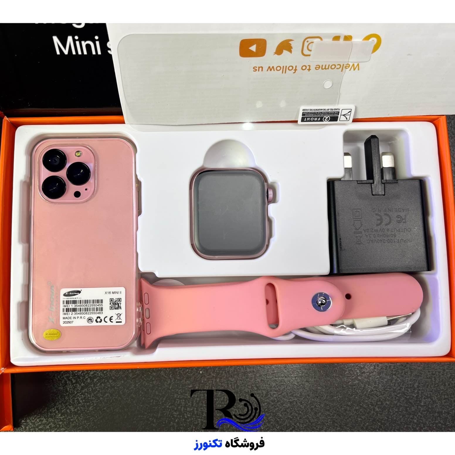 گوشی طرح ایفون مدل 16 mini برند x-inova | حافظه ۶۴ رم ۴ — تصویر ۱۱