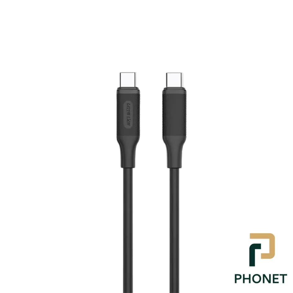 کابل شارژ گرین لاین Type-C به Type-C مدل PVC