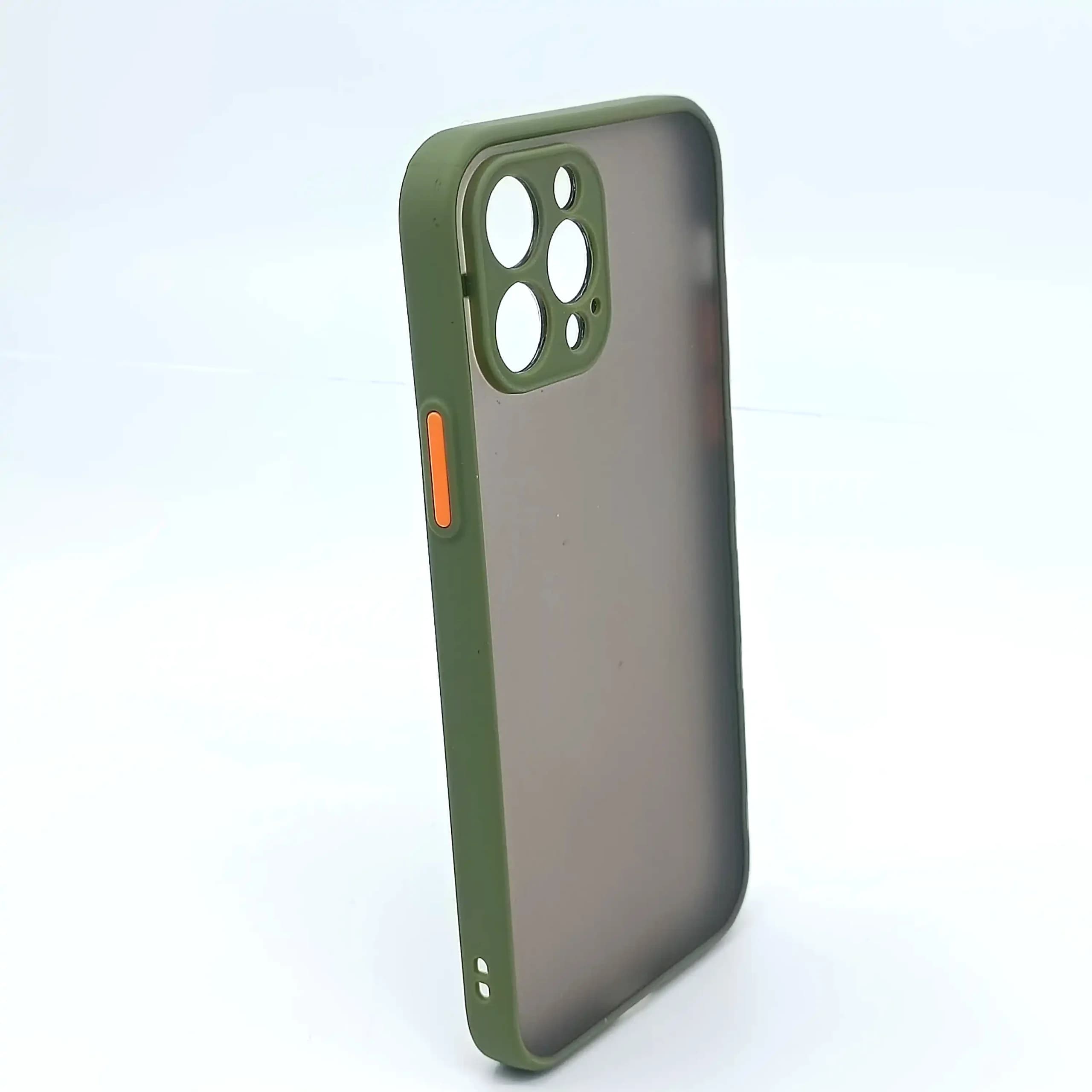 قاب طرح پشت مات IPHONE 12 PRO – زیتونی — تصویر ۳