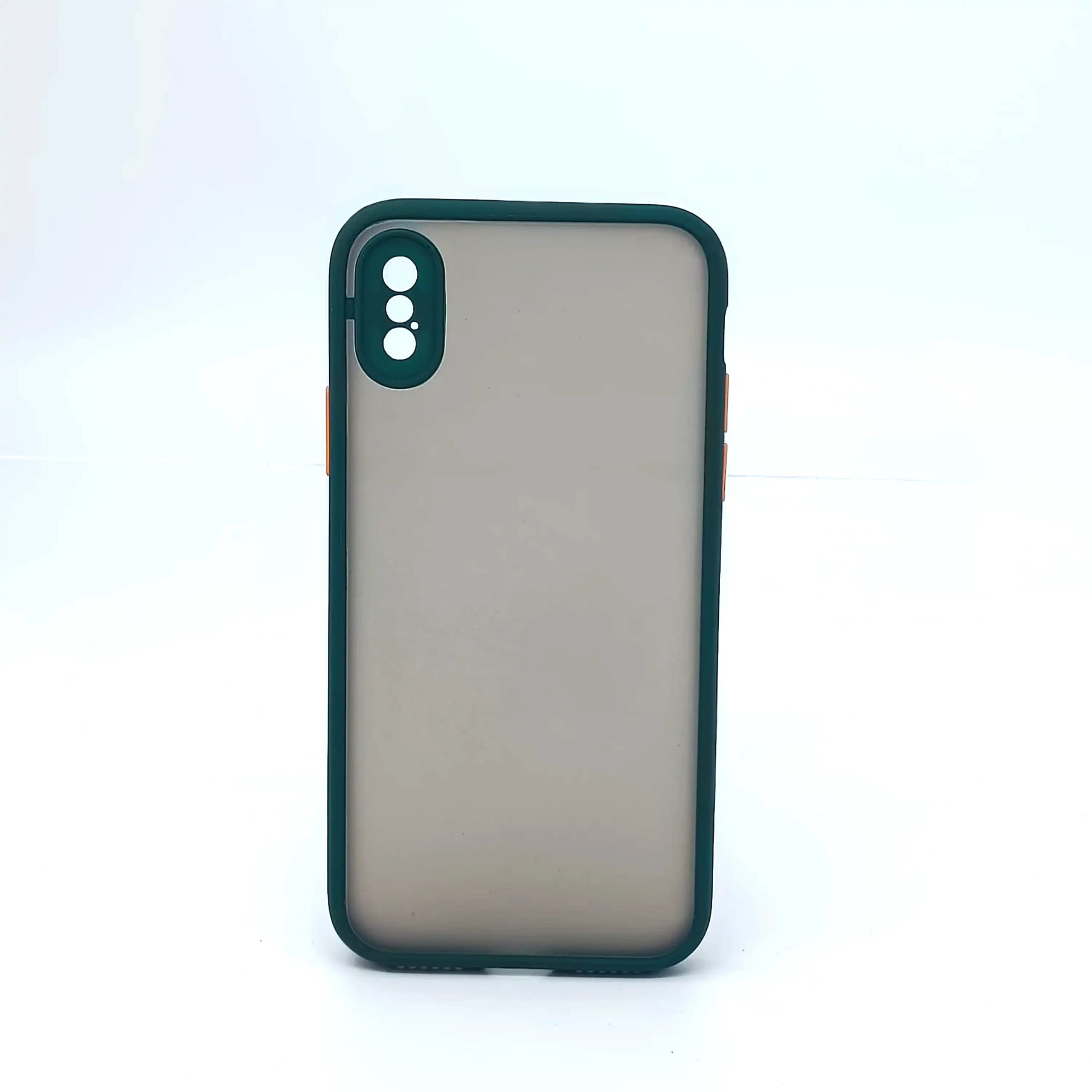 قاب طرح پشت مات IPHONE X – سبز تیره