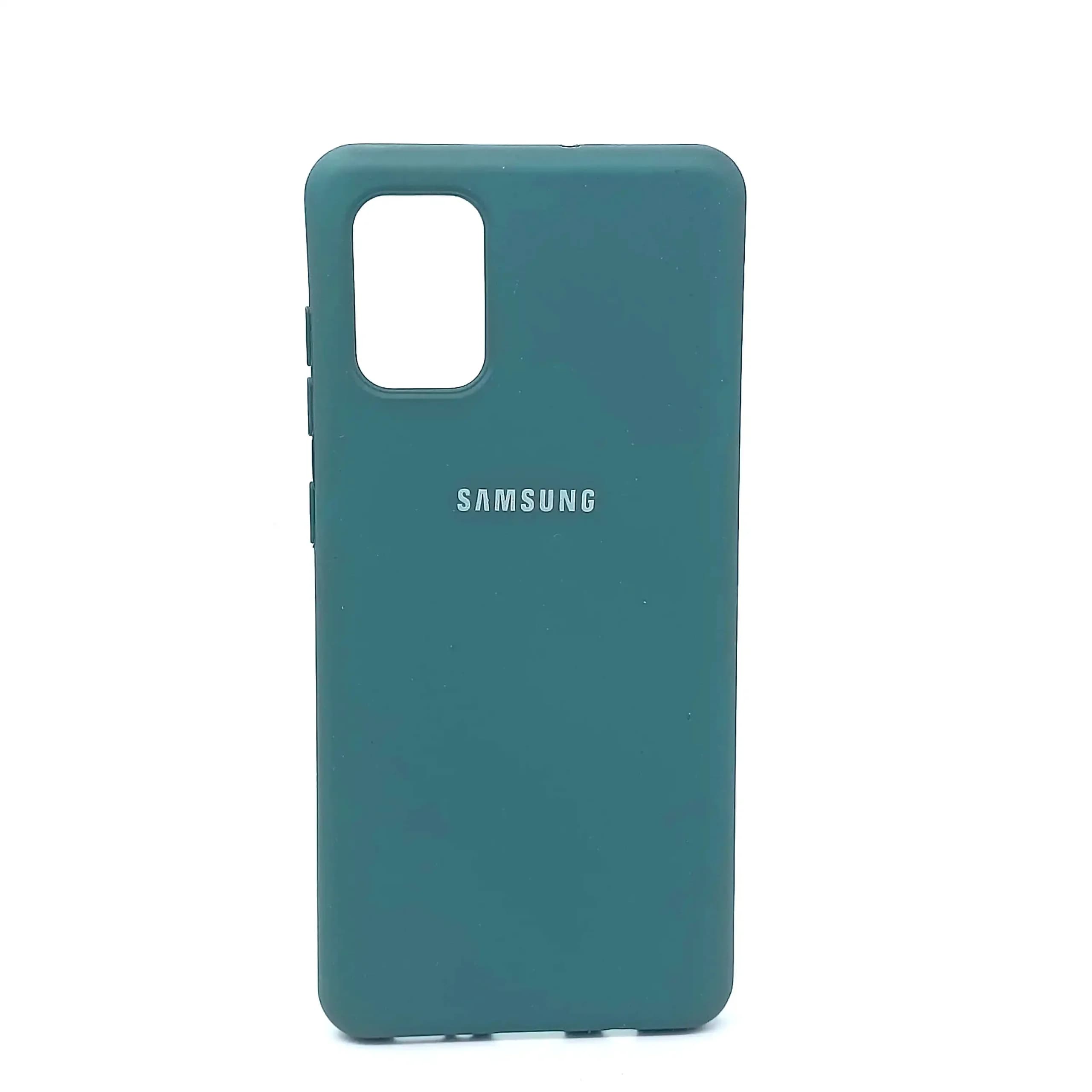 قاب طرح سیلیکونی SAMSUNG A۷۱ -زیتونی — تصویر ۲