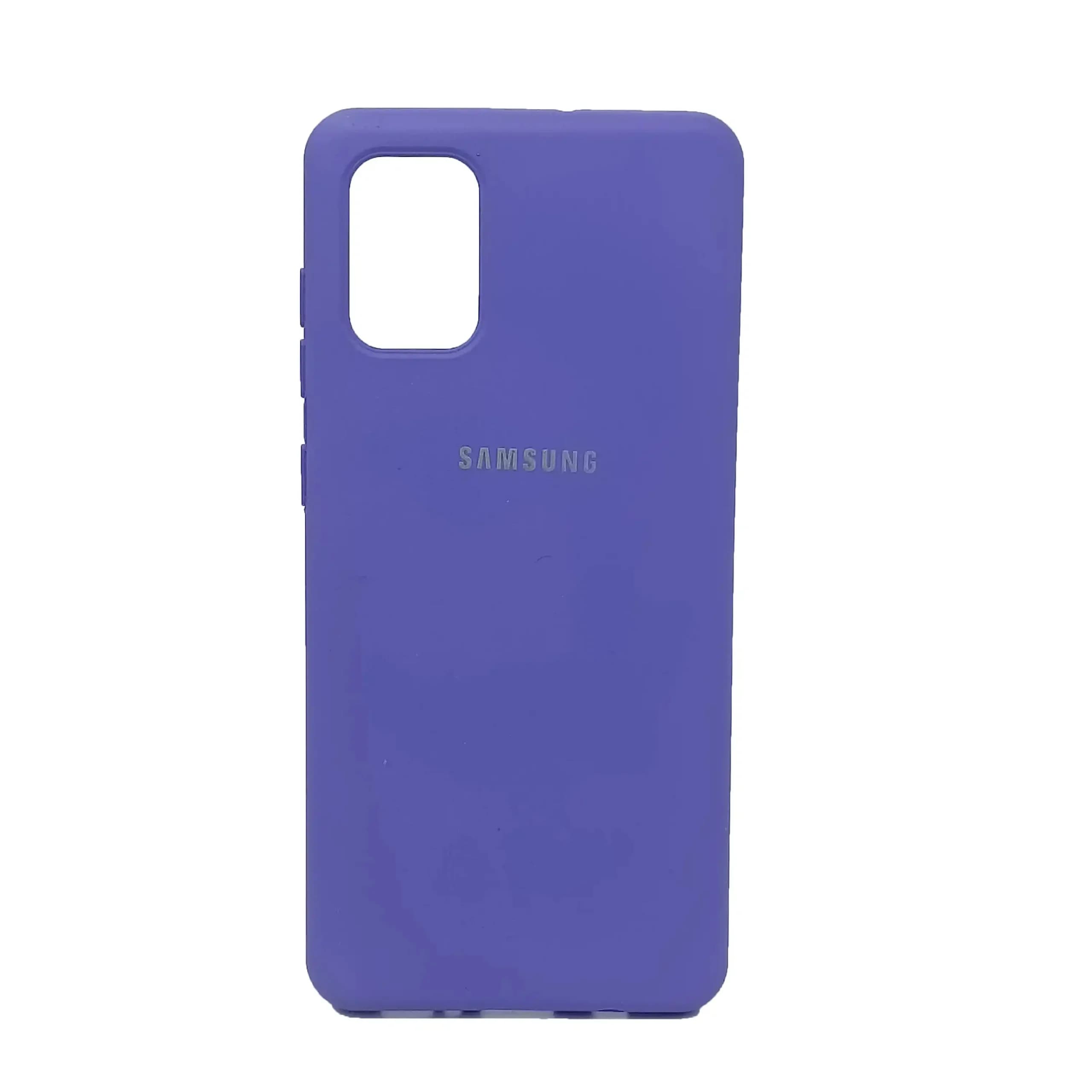 قاب طرح سیلیکونی SAMSUNG A۷۱ -آبی — تصویر ۲