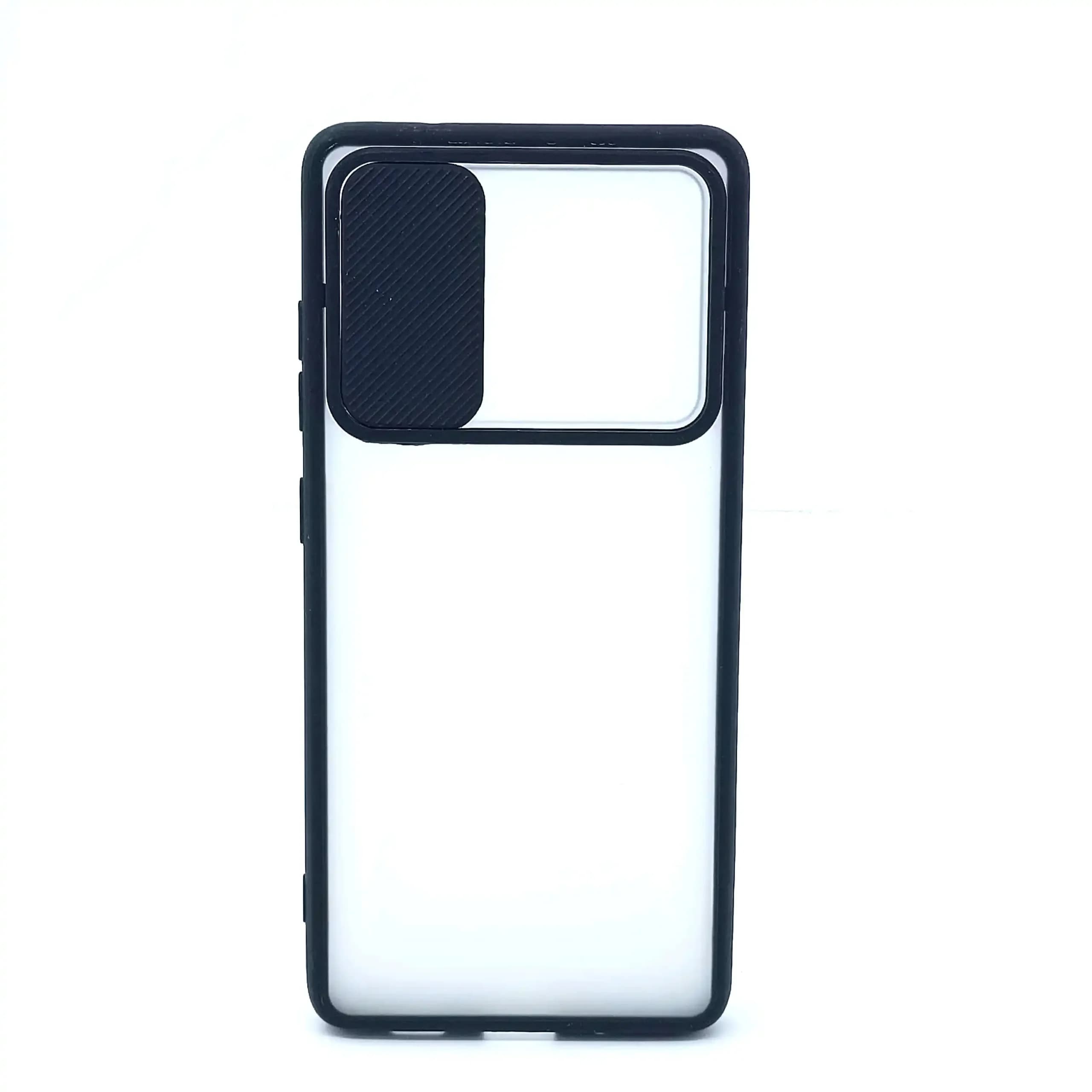 قاب طرح ‍‍پشت مات کشویی SAMSUNG S21FE -مشکی