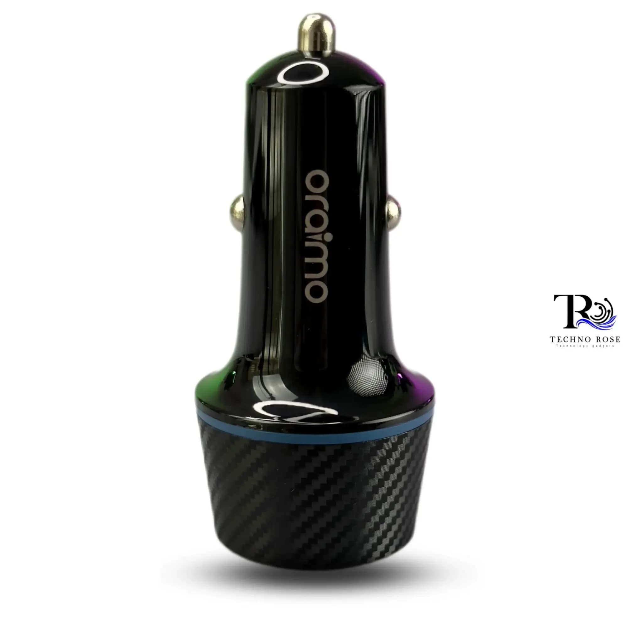 شارژر فندکی ارایمو مدل oraimo dual usb ultra compact