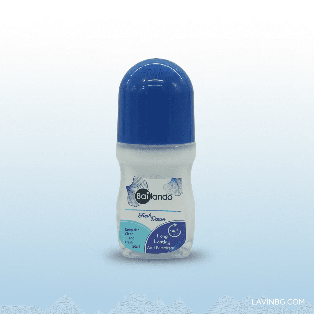 مام رول ضد تعریق بایلندو مدل Fresh Ocean زنانه حجم ۵۰ میلیلیتر – ماندگاری ۴۸ ساعته