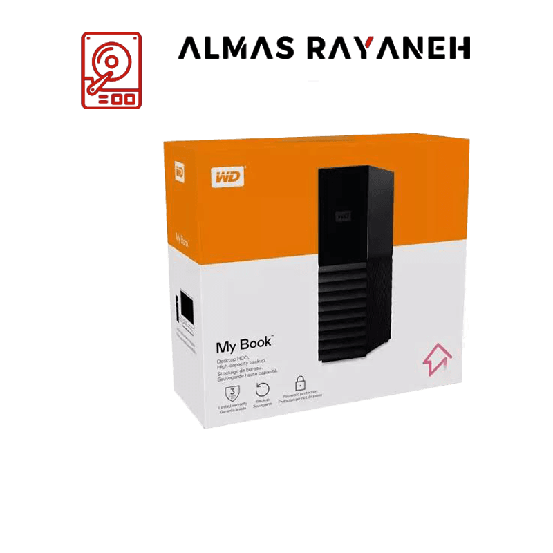 هارد اکسترنال وسترن دیجیتال مای بوک مدل -My Book Desktopظرفیت 4ترابایت کارکرده