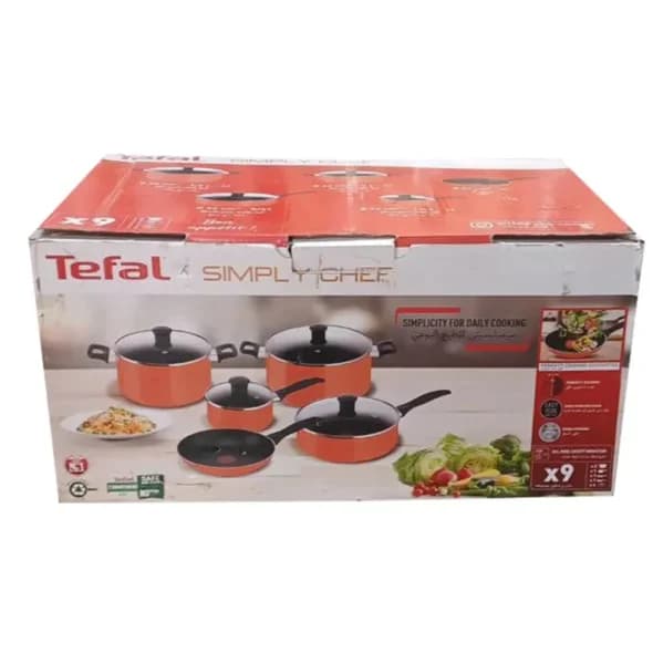 سرویس قابلمه ۹ پارچه تفال مدل Simply Chef — تصویر ۵