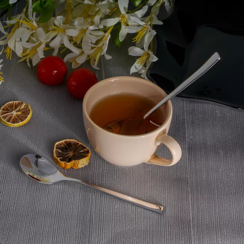 سرویس قاشق و چنگال 18 نفره رولنزا مدل N03 استیل براق (106 پارچه) — تصویر ۵