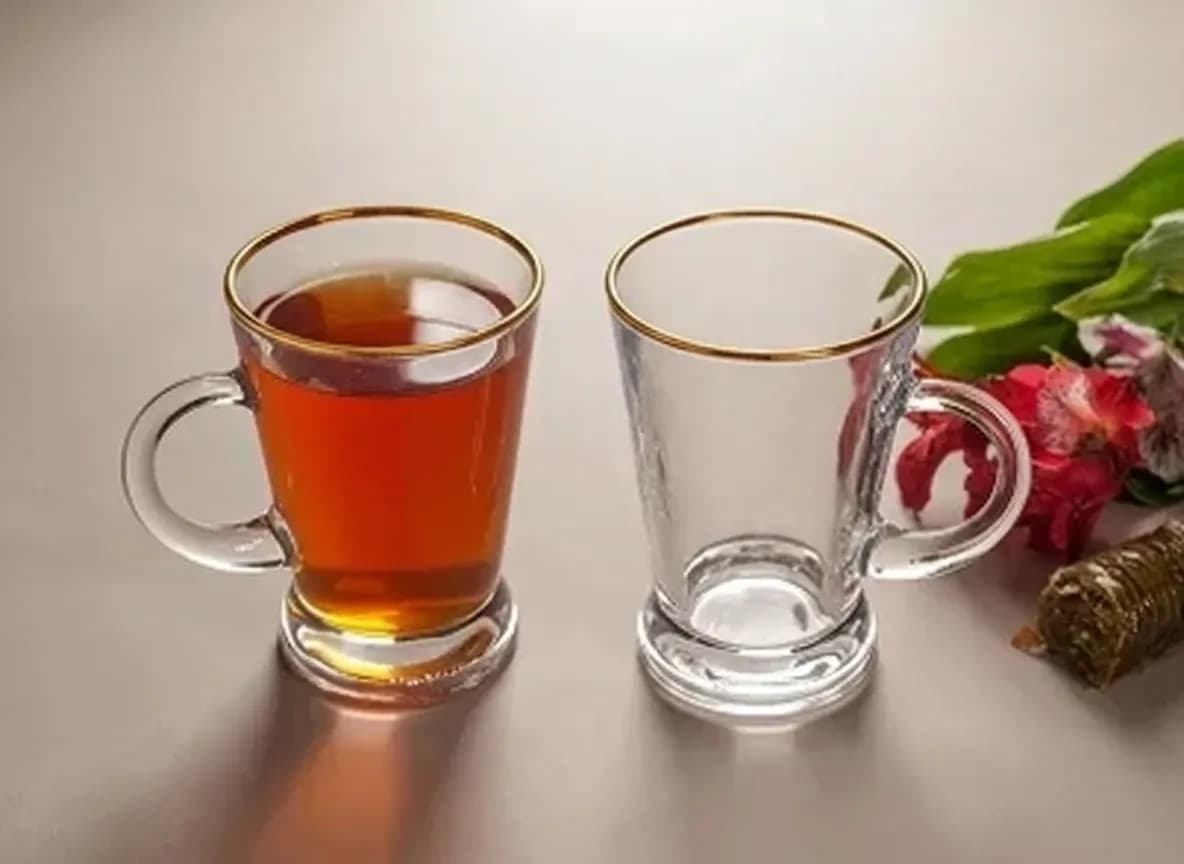 نیم لیوان فرگو کاوه لب طلا شش عددی — تصویر ۲