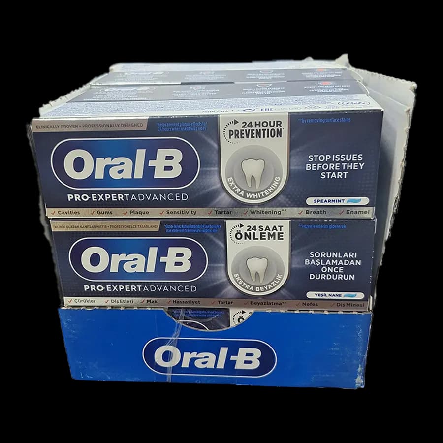 خمیر دندان اورال بی مدل Extra Whitening با طعم نعناع تند حجم 75 میلی لیتر بسته 12عددی ساخت ترکیه